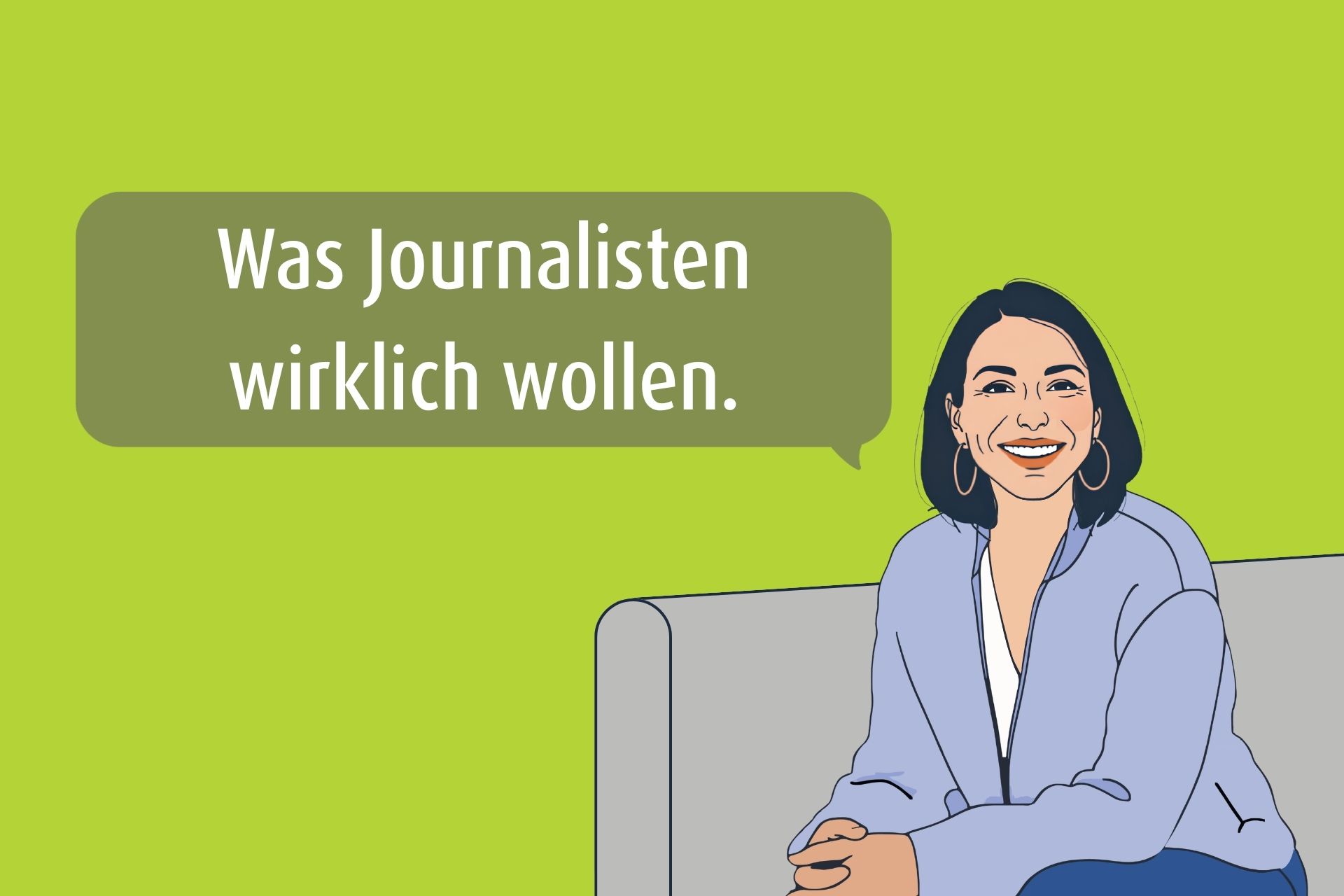 Grafische Darstellung von Vivian Stürmann, Geschäftsführerin der PR-Agentur zeron